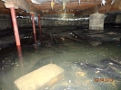 Water damage or Flood damage in crawl space_1